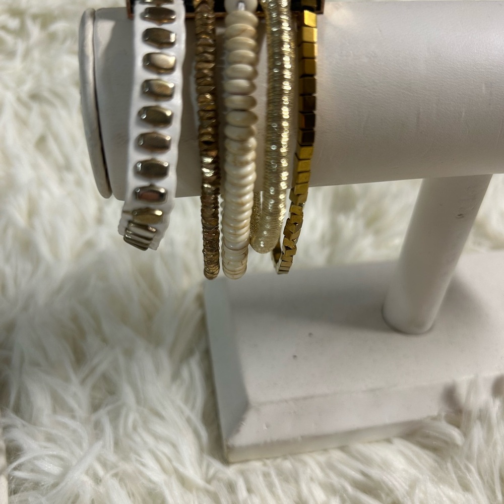 Victoria Emerson Gold and Cream Bracelet Set - Picture 5 of 9